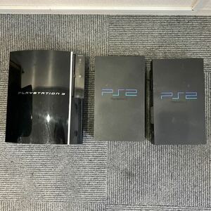 SONY ソニー PlayStation2 PlayStation3本体のみ　3台セットプレステ3 プレステ2 CECHA00 SCPH-39000 　SCPH-10000 ジャンク