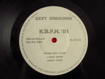 非売品 Not For Sale / Ozzy Osbourne オジーオズボーン Randy Rhoads ランディローズ / Live! From K.B.F.H. 1981 / XL1554/1555_画像3