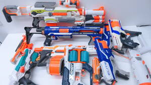 3559 玩具祭 NERF ナーフ modulus rampage reconmkⅡaccustrike xshot disruptor firestrike など おまとめ ジャンク 動作未確認 おまけ付