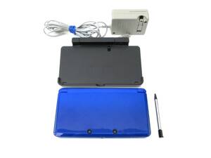 3520 game festival Nintendo 3DS body CTR-001 charger charge pcs. set cobalt blue secondhand goods start-up verification settled condition is photograph please confirm. 