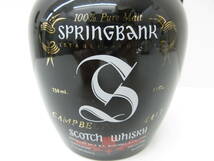 3418 酒祭 洋酒祭 SPRING BANK スプリングバンク 12年 陶器ボトル スコッチ 750ml 43% 総重量1.3g 蝋欠け・替え栓欠け有 未開栓 保管品_画像5