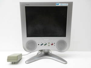 3531 家電祭 SHARP シャープ 液晶テレビ LC-13C1-S 通電確認 中古 2002年製 13インチ シルバー リモコン無 平成レトロ