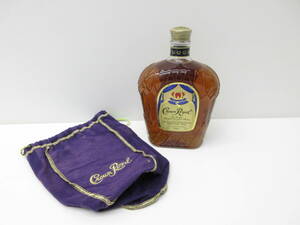 3766 sake festival foreign alcohol festival CROWN ROYAL Crown royal pouch attaching 1000ml 40% not yet . plug storage goods 