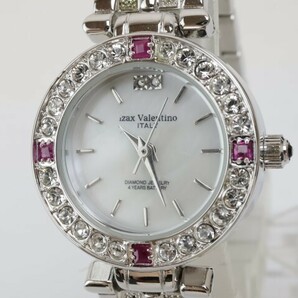 2405-509 アイザックバレンチノ 他 4本セット クオーツ 腕時計 ルビー サファイヤ ダイヤ ビジュー装飾 美品有りの画像2