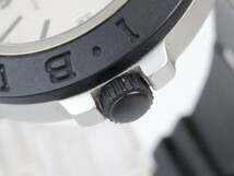 2405-566 ブルガリ オートマチック 腕時計 BVLGARI AL38TA アルミニウム 日付 クリーム文字盤 純正ベルト_画像2