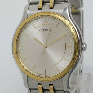 2405-527 セイコー クオーツ 腕時計 SEIKO 9571 6020 クレドール 18KTベゼル 純正 コンビカラーブレス