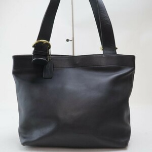 2405-26 Coach 4140 Old tote bag COACH leather made black 