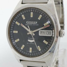 2405-551 シチズン オートマチック 腕時計 CITIZEN 2933-TA セブンスター デラックス 23石 デイデイト 黒文字盤_画像1