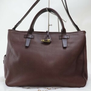 2405-45 Paul Smith tote bag shoulder bag 2WAY Paul Smith leather made bordeaux 