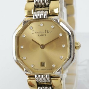 2405-661 Christian Dior кварц наручные часы 48.133 ok tagon дата оригинальный ремень 