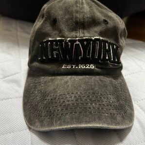 キャップ 帽子 黒 ニューヨーク NY 古着