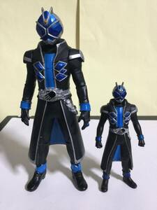 ライダーヒーローシリーズ　仮面ライダーウィザード　ウォータースタイル　ソフビ・フィギュア　2012　バンダイ　ミニフィギュア　２体