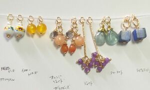 No.324　天然石　チャームセット　ハンドメイド　在庫大売出し　ピアス素材