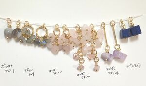 No.300　天然石　チャームセット　ハンドメイド　在庫大売出し　ピアス素材