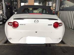 [在庫品] Mazda RoadsterRF MX-5 ND 4代目 幌vehicle リアスポイラー トRunXポイラー ABS 素地 未塗装 2015-2024 P TYPE