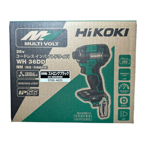 【箱付】HiKOKI[ハイコーキ] マルチボルト36V コードレスインパクトドライバ WH36DD(NNB) 黒/本体のみ