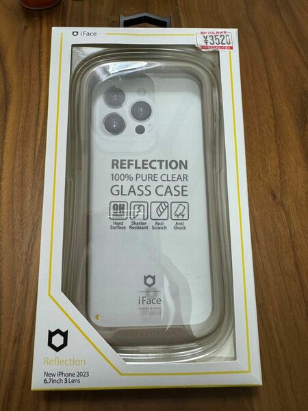 iFace Reflection 強化ガラス 透明クリアケース　【iPhone15Pro Max】ベージュカラー