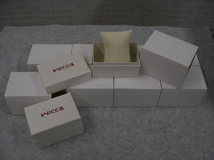 【9箱まとめて出品】　wicca ( ウィッカ )　　空箱　化粧箱　時計箱　時計ボックス　時計BOX　WATCHBOX