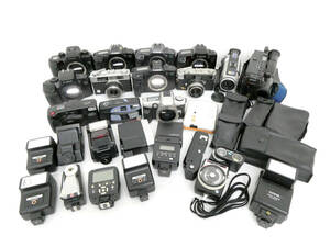 [CANON/MINOLTA/OLYMPUS other ].①66// film camera large amount summarize / junk contains 