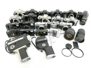 [CANON/FUJI/MINOLTA/Nikon/PENTAX other ].⑥4// camera, lens etc. set sale / junk contains 