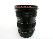 【Canon/キヤノン】辰①148//CANON ZOOM LENS FD 24-35mm 1:3.5 L/希少Lレンズ/防湿庫保管/美品_画像7