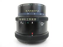 【MAMIYA/マミヤ】辰①219//RZ67用レンズ/SEKOR Z f=150mm 1:3.5 W_画像6