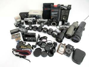 [CANON/FUJI/Nikon/OLYMPUS other ].⑥16// camera, lens, accessory etc. summarize / junk contains 