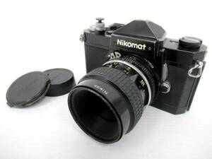 【Nikon/ニコン】辰④329//Nikomat FT ボディ ブラック/Micro-NIKKOR 55mm 1:2.8