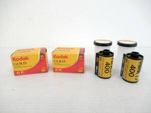 【Kodak/コダック】辰①404//GOLD 400 24枚撮/GOLD 100 24枚撮/期限切れフイルム///4本