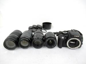 [Canon/ Canon ].④391//CANON Kiss CANON ZOOM LENS summarize 18-55/55-200/75-300/135