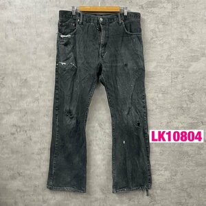 Levi's リーバイス 517 デニムジーンズパンツ ブラック ブーツカット ジップフライ W38L32 実寸W38in 赤タブ 00517-0260 USA 古着 LK10804