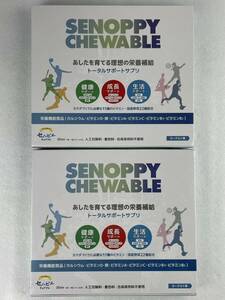 真899 新品未開封 SENOPPY CHEWABLE セノッピーチュアブル ヨーグルト味60ｇ（2ｇ×30包）2個セット　賞味期限2025年11月/2026年03月　④