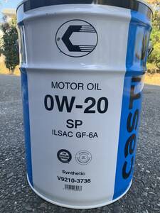 [ including postage Y11800 jpy ] Toyota castle engine oil SP 0W-20 20L. fuel economy car super-discount special price!
