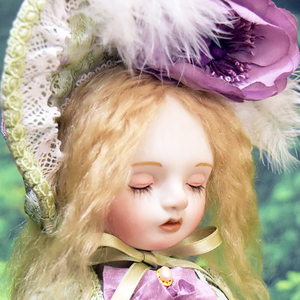  bell Michel literary creation bisque doll [ wistaria .. . woman ]34cm lamp body .. doll *bisque doll girl*