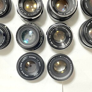 単焦点レンズ Canon Nikon MINOLTA PENTAX YASHICA OLYMPUS 1.4/1.8/2.8/3.5 フィルムカメラ カメラレンズ まとめ 大量セット 動作未確認の画像8