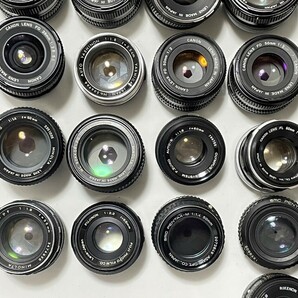 単焦点レンズ Canon Nikon MINOLTA PENTAX YASHICA OLYMPUS 1.4/1.8/2.8/3.5 フィルムカメラ カメラレンズ まとめ 大量セット 動作未確認の画像5