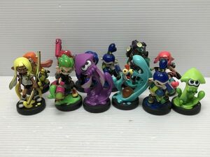 N230-240502-44 amiibo スプラトゥーン 12体セット ガール ボーイ イカ 他 【中古品】