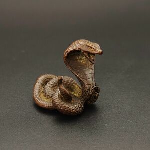 銅製置物　王蛇　蛇　銅製　金工　置き物　茶道具　インテリア置物　美術品　