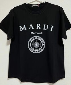 韓国 Mardi Mercrediマルディメクルディ Tシャツ　ブラックホワイト