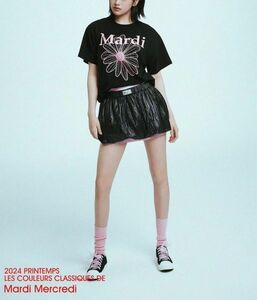 韓国 Mardi Mercrediマルディメクルディ Tシャツ　半袖　ブラック