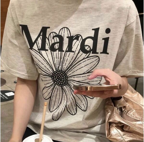 Mardi Mercredi Tシャツ マルディメクルディ　オートミールブラック