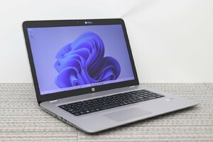 N1 иен![i7 no. 7 поколение ]HP / ProBook 470 G4 / CPU:core i7-7500U@2.70GHz / память :4G / HDD:1TB / Windows11 Pro