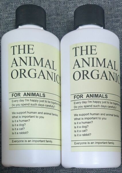 THE ANIMAL ORGANICS 飲水にまぜるだけ 犬猫用口臭体臭糞尿臭ケア 液体サプリ 200ml×2本