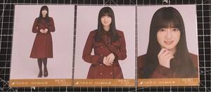 吉田綾乃クリスティー　34th制服　2024年2月８　生写真　3種コンプ　乃木坂46 　（検索）　チャンスは平等