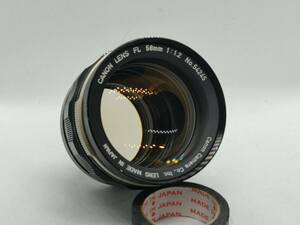 [ beautiful goods ]Canon FL 58mm F1.2 Canon CANON LENS FL 58mm 1:1.2 single burnt point operation verification settled sample equipped 