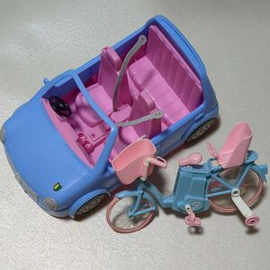 リカちゃんファミリーカー　電動自転車(作動確認済)　車　自転車　おもちゃ　リカちゃん