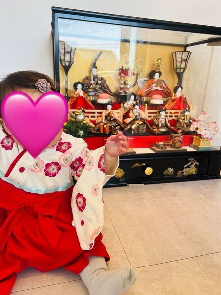 女の子 着物 和服 袴ロンパース ベビー ロンパース ひな祭り お正月