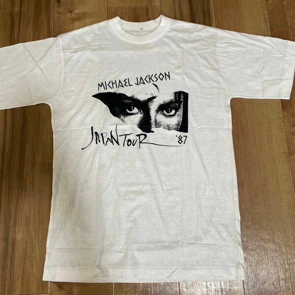マイケルジャクソン　ジャパンツアーtシャツ　80s　　ヴィンテージtシャツ シングルステッチ　バンドtシャツ
