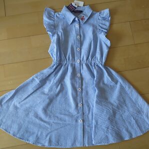 新品★150ストライプワンピース