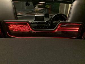 valkyrie style Mazda Roadster ND exclusive use Wind deflector MAZDASPEED character LED red......,,,,